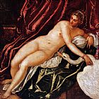 Jacopo Robusti Tintoretto Canvas Paintings - Leda and the Swan